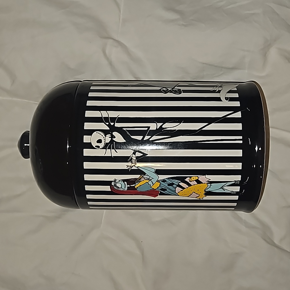 Nightmare Before Christmas Cookie Jar with Bone Cookie Cutter